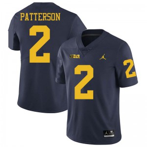 Men Michigan Wolverines #2 Shea Patterson Navy Jordan Brand High School Jersey 973719-671