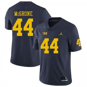 Men's University of Michigan #44 Cameron McGrone Navy Embroidery Jerseys 662221-201