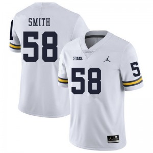Men University of Michigan #58 Mazi Smith White Stitch Jersey 843416-853