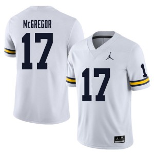 Men Michigan Wolverines #17 Braiden McGregor White Player Jerseys 559279-740