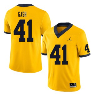 Men Michigan #41 Isaiah Gash Yellow Alumni Jerseys 810526-662