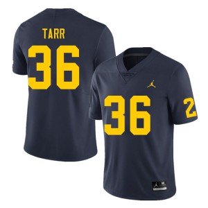Men's Michigan Wolverines #36 Greg Tarr Navy College Jersey 366519-149