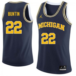 Men University of Michigan #22 Bill Buntin Navy NCAA Jersey 276749-769