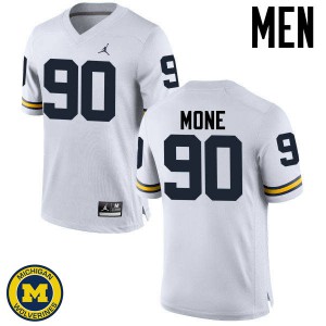 Men University of Michigan #90 Bryan Mone White Football Jerseys 381223-642