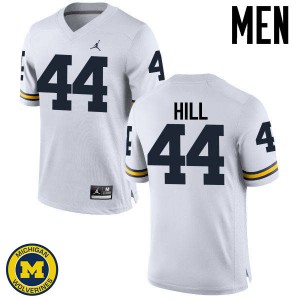Men Michigan #44 Delano Hill White Player Jersey 630104-493