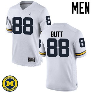 Men Michigan #88 Jake Butt White Official Jerseys 952492-579