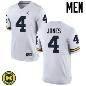 Men Michigan #4 Reuben Jones White High School Jerseys 741732-447