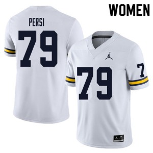 Women Michigan #79 Jeffrey Persi White High School Jerseys 779291-724