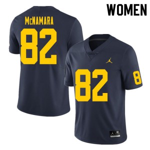 Womens University of Michigan #82 Kyle McNamara Navy NCAA Jersey 595581-279
