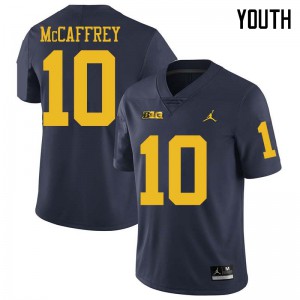 Youth Wolverines #10 Dylan McCaffrey Navy Jordan Brand Alumni Jerseys 607533-487
