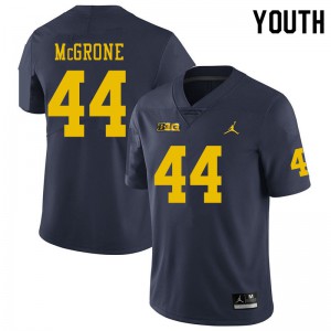 Youth Michigan Wolverines #44 Cameron McGrone Navy Official Jerseys 171996-198