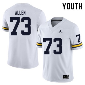 Youth University of Michigan #73 Willie Allen White Football Jersey 679016-798